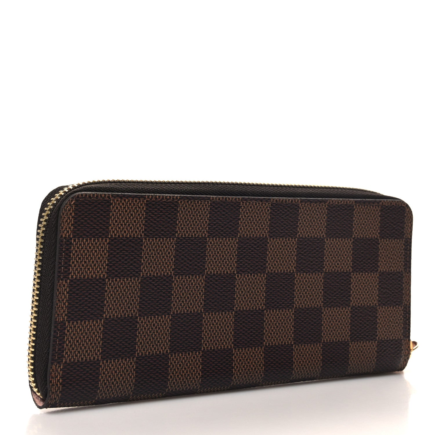Louis Vuitton Damier Ebene Clemence Wallet Rose Ballerine 3 of 6