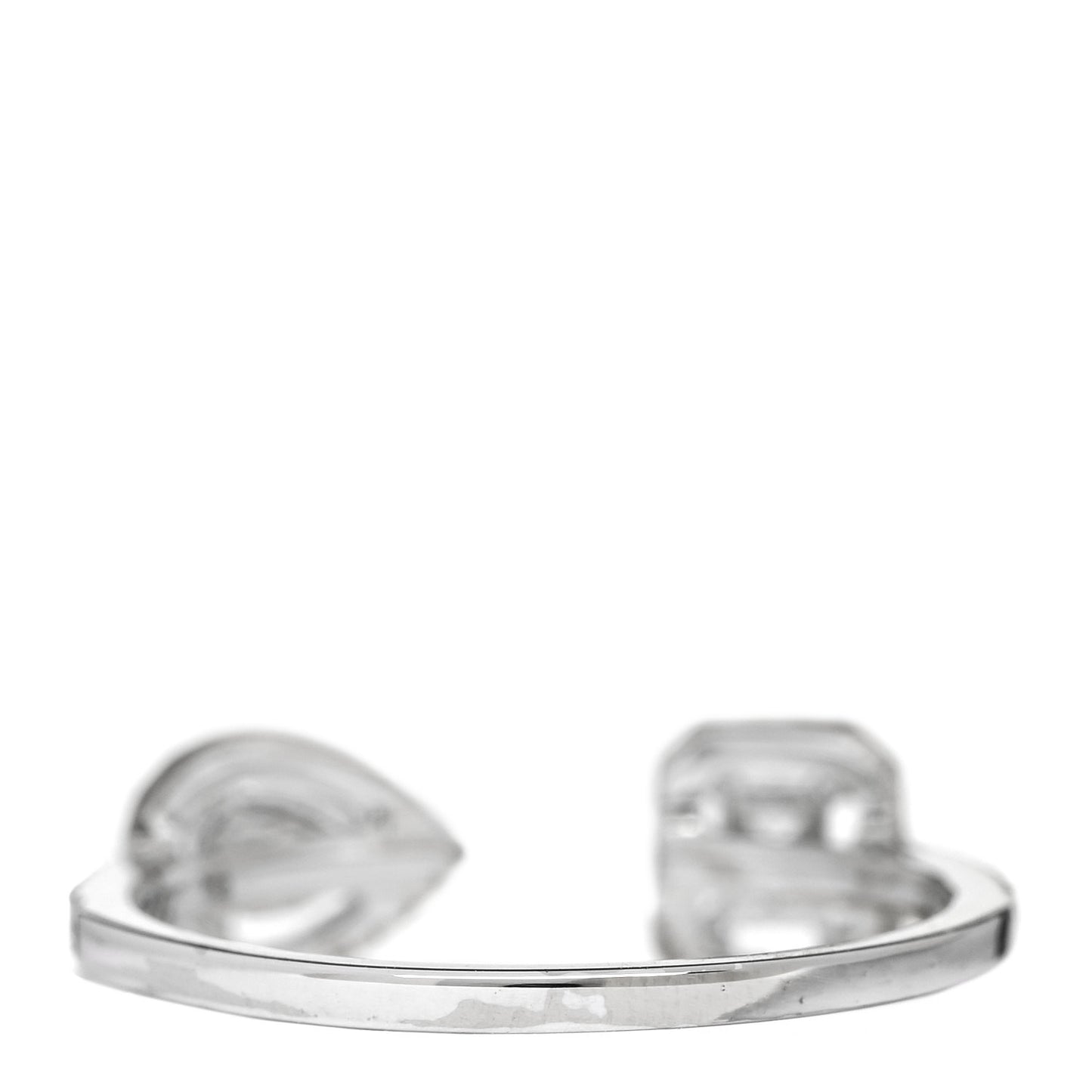 18K White Gold Diamond .47ctw My Twin Moi & Toi Ring 53 6.5