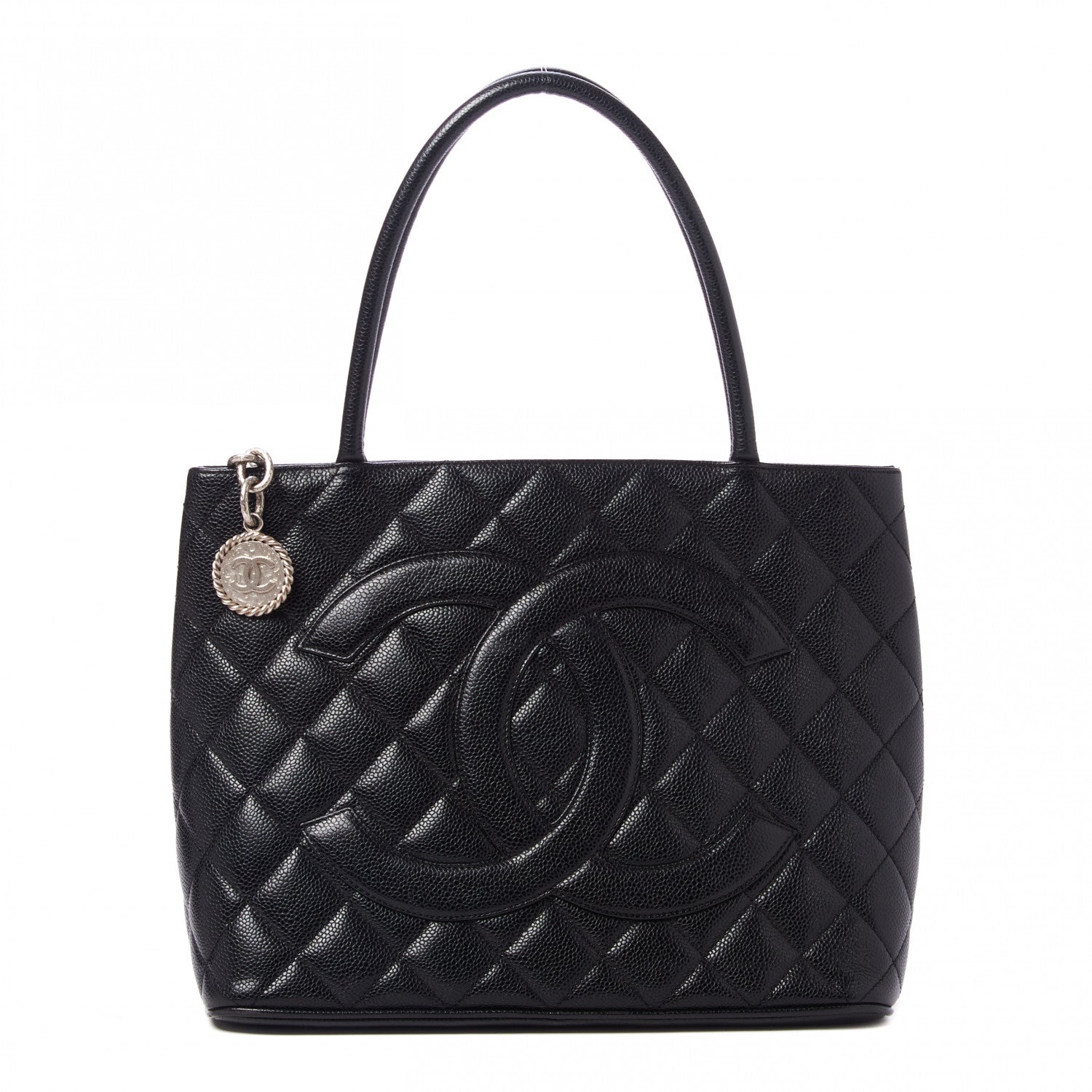 Chanel Caviar Quilted Medallion Tote Black 1 of 10