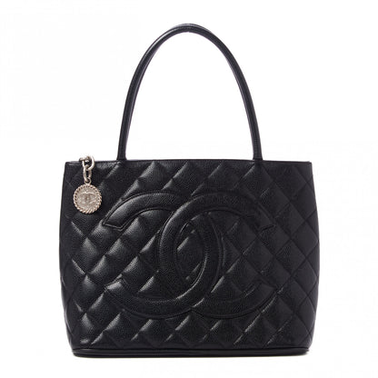 Chanel Caviar Quilted Medallion Tote Black 1 of 10