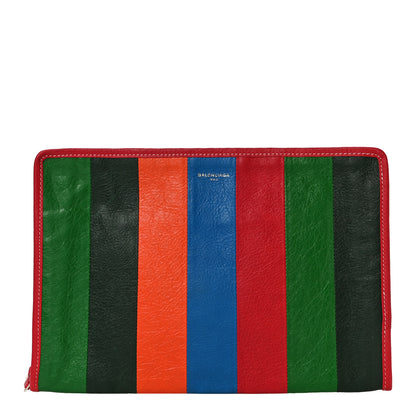 Balenciaga Agneau Arena Multicolore Bazar Pouch Vert Emeraude Black 1 of 11