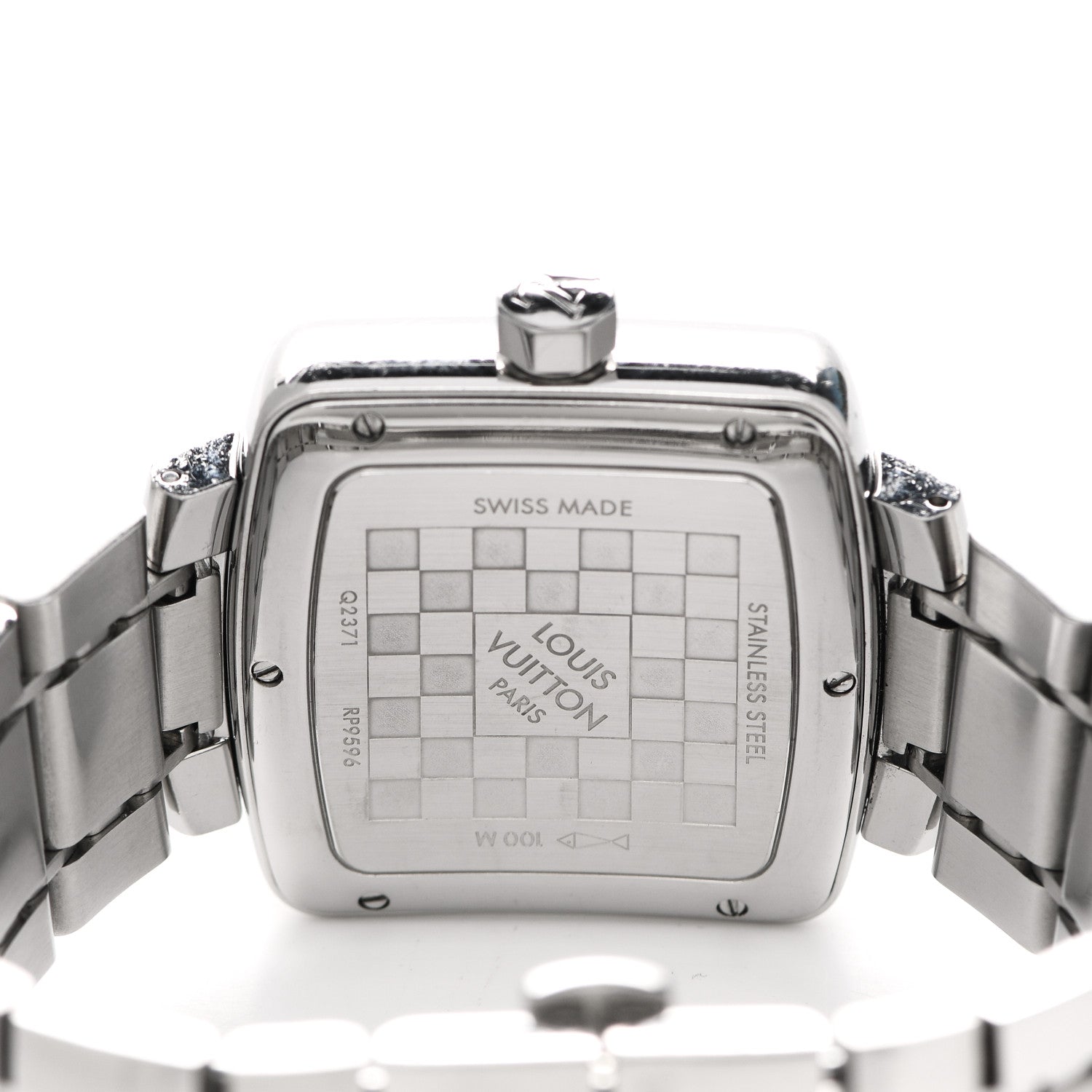 Louis Vuitton Stainless Steel 35mm Speedy Duo Jet GMT Quartz Watch Blue 4 of 5