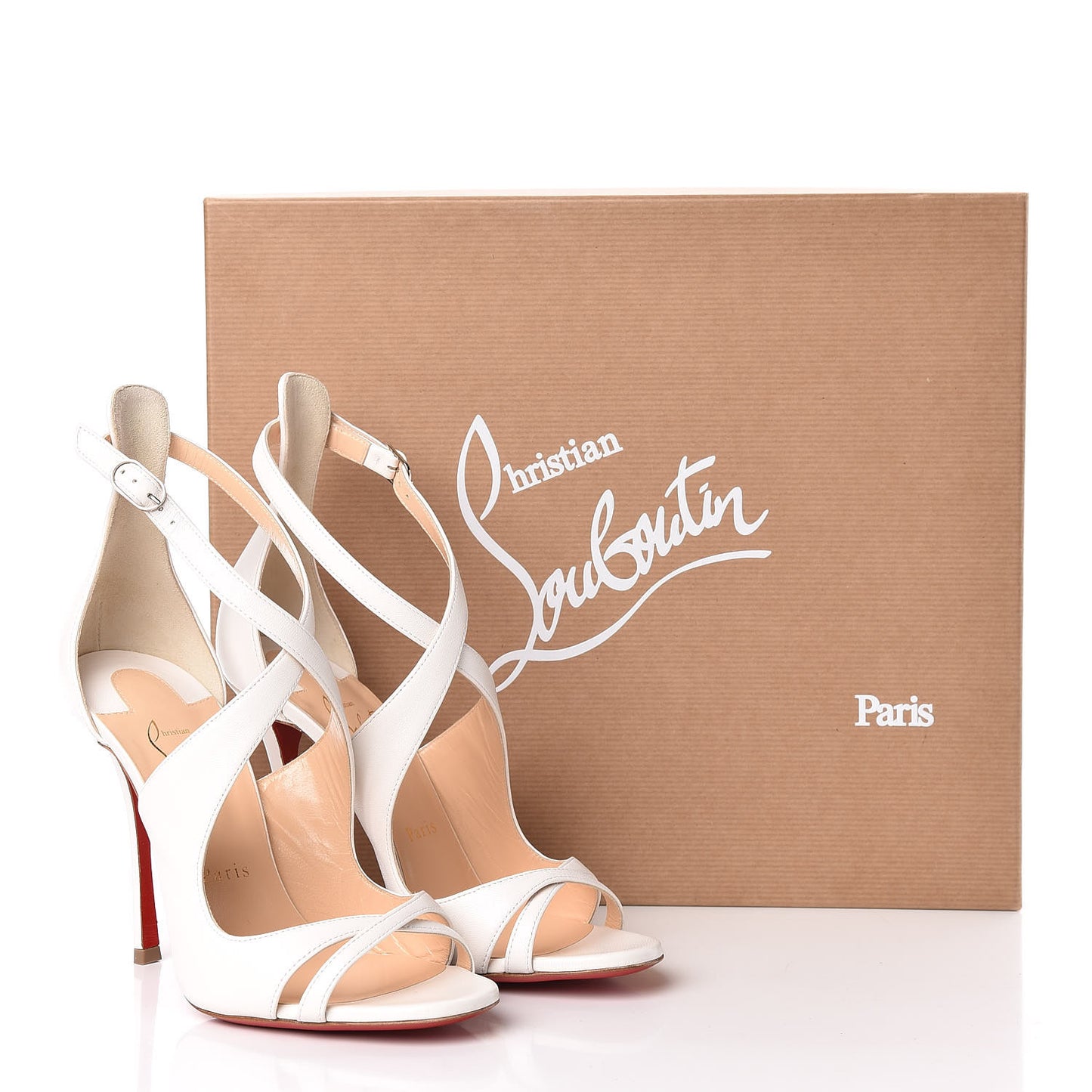 Shiny Nappa Malefissima 100 Sandals 37.5 Latte