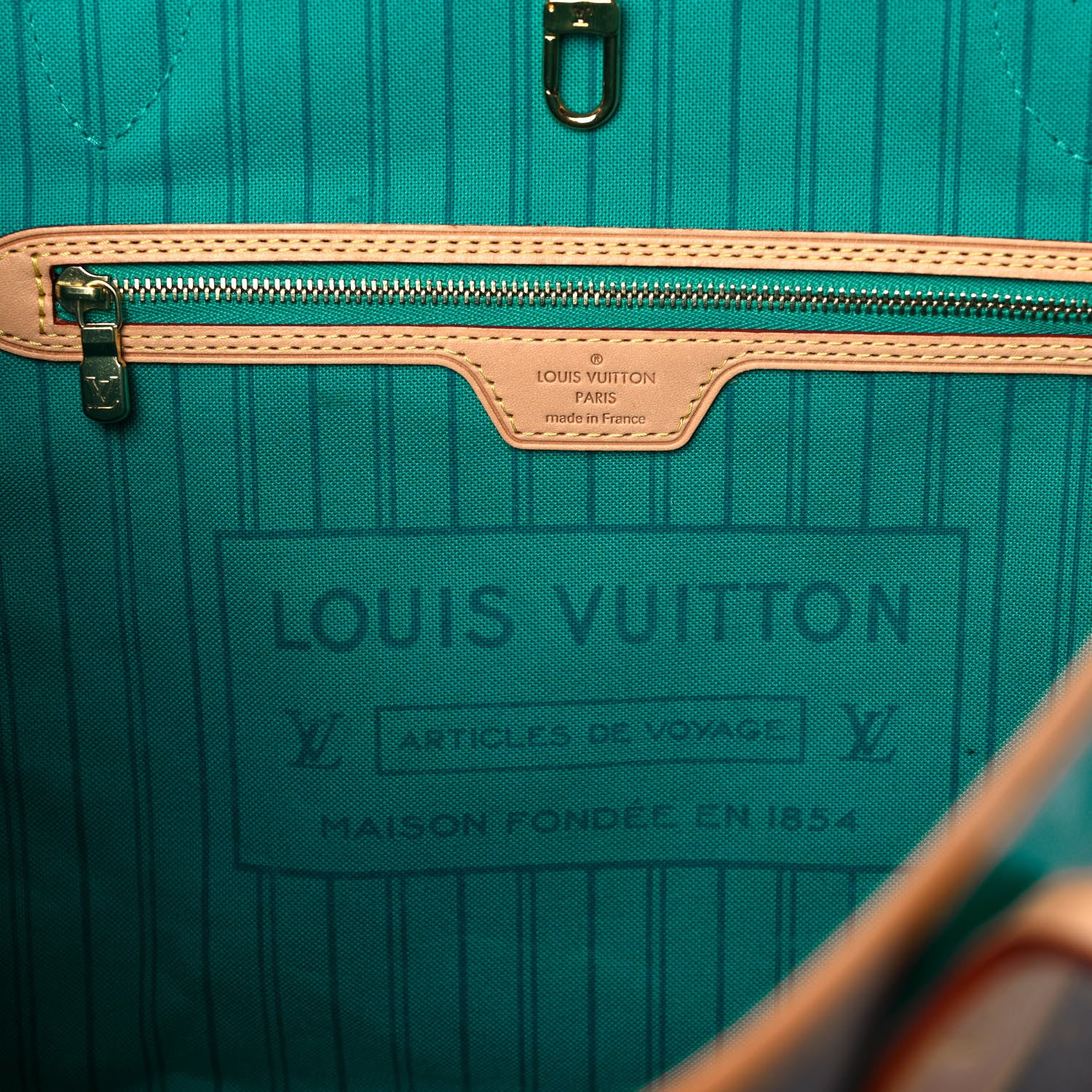 Louis Vuitton Monogram V Neverfull MM Turquoise 7 of 22