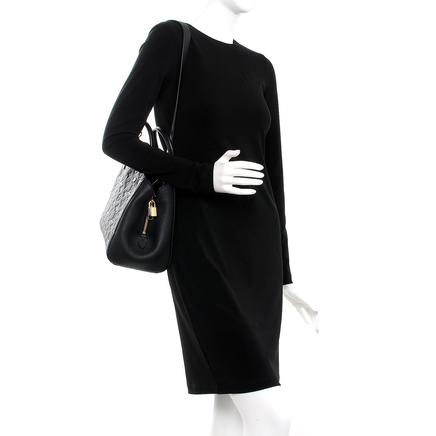 Louis Vuitton Empreinte Montaigne MM Black 2 of 8
