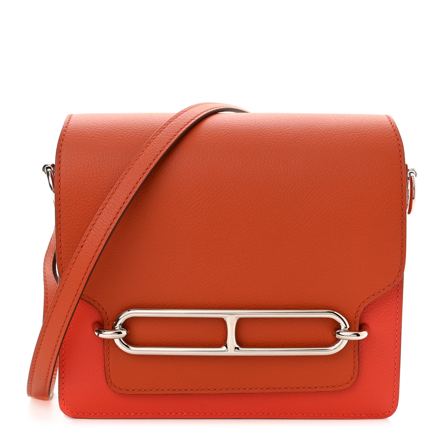 Hermes Evercolor Mini Sac Roulis Capucine Terre Battue 1 of 11
