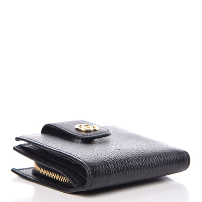 Gucci Dollar Calfskin GG Marmont French Wallet Black 4 of 9