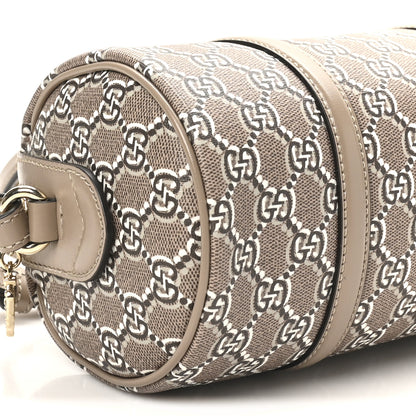 Gucci GG Shadow Monogram Ophidia Top Handle Bowler Bag Taupe 9 of 10