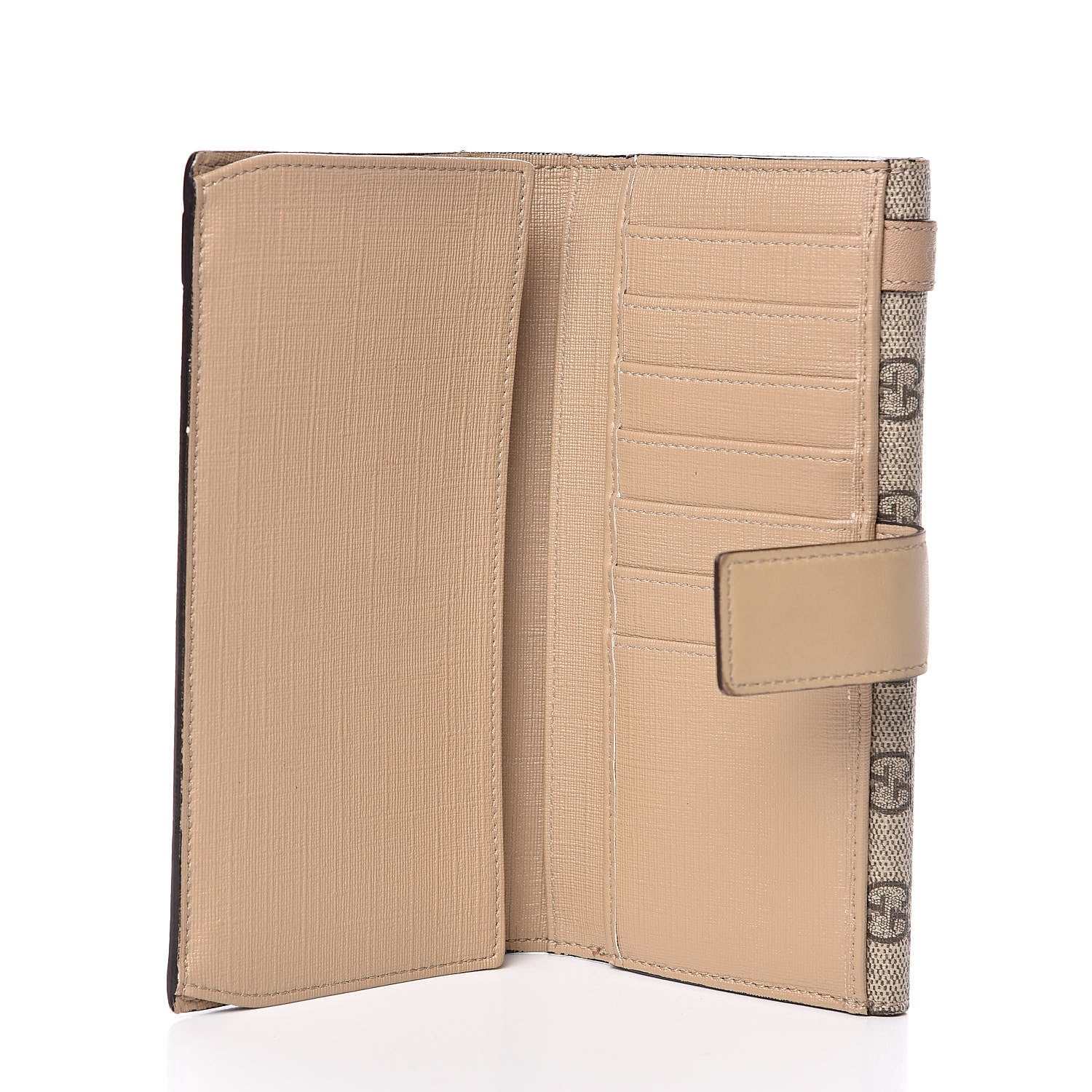 Gucci GG Supreme Monogram Nice Continental Wallet Beige 5 of 11