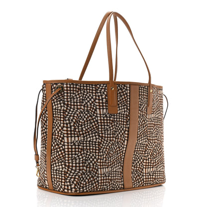 MCM Visetos Large Liz Reversible Shopper Tote Cognac 4 of 15