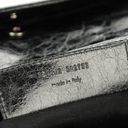 Balenciaga Agneau Giant 21 Silver Hardware Envelope Clutch Plomb 7 of 7