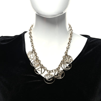 Chanel Metal CC Round Choker Necklace Gold 2 of 5