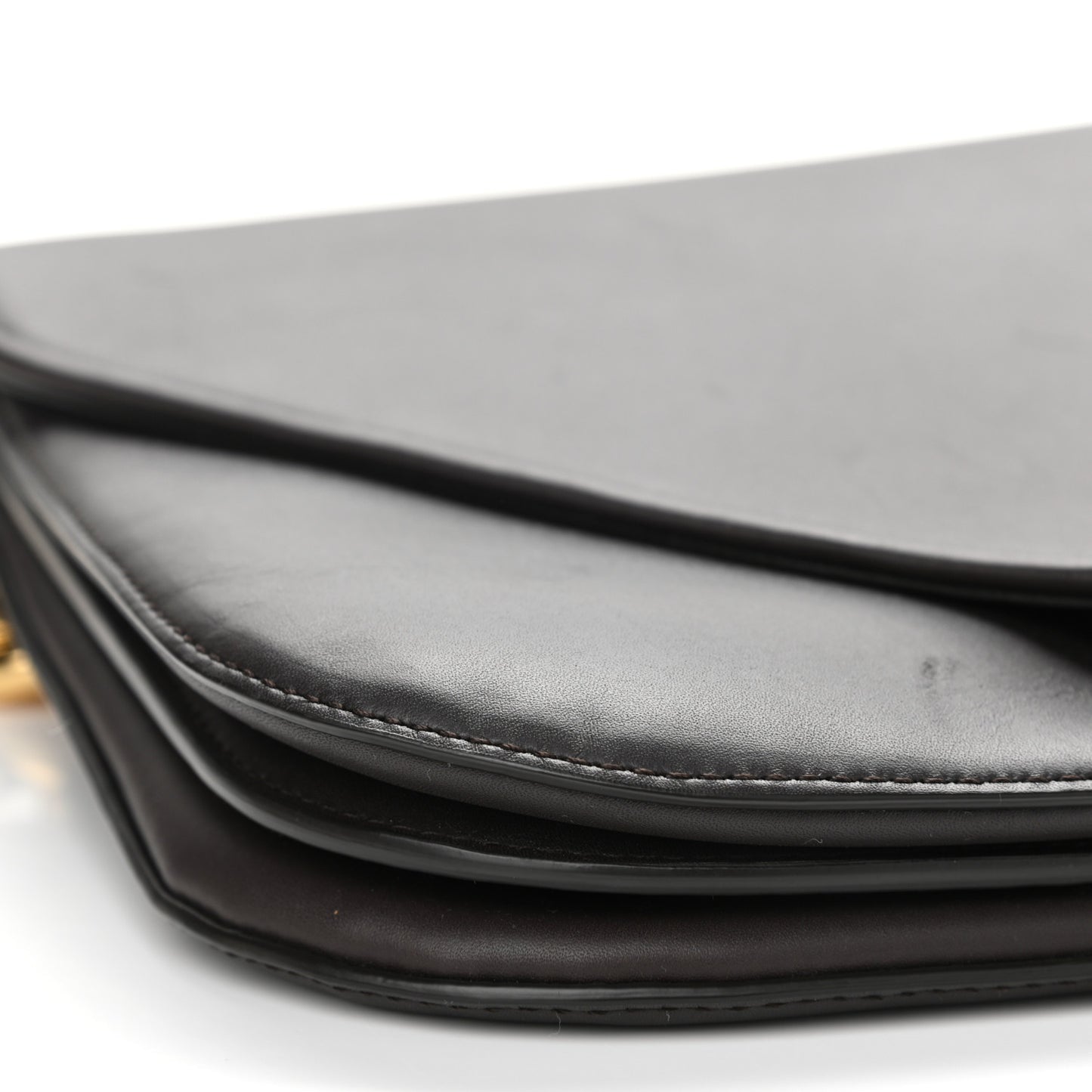 Calfskin Mount Envelope Bag Fondant