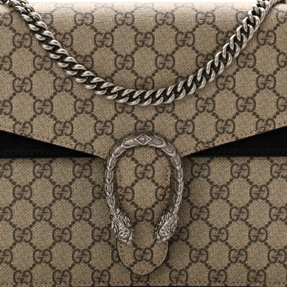 Gucci GG Supreme Monogram Medium Dionysus Shoulder Bag Black 8 of 11