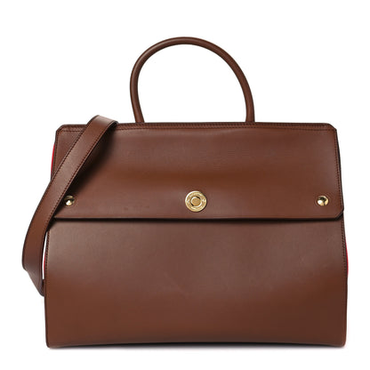 Burberry Calfskin Medium Elizabeth Tote Brown 1 of 7