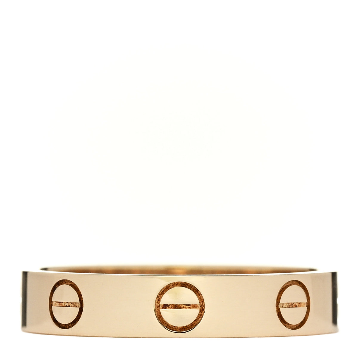 18K Yellow Gold 3.5mm LOVE Wedding Band Ring 52 6