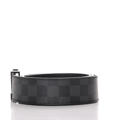 Louis Vuitton Damier Graphite LV Initiales Belt 95 38 5 of 10