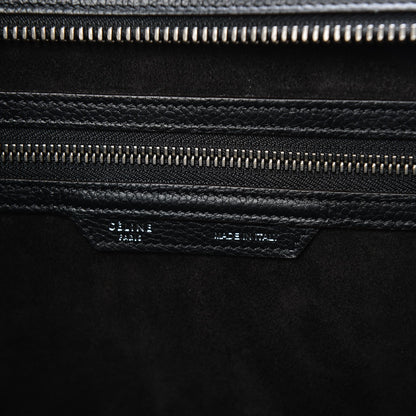 Celine Drummed Calfskin Mini Luggage Black 7 of 8