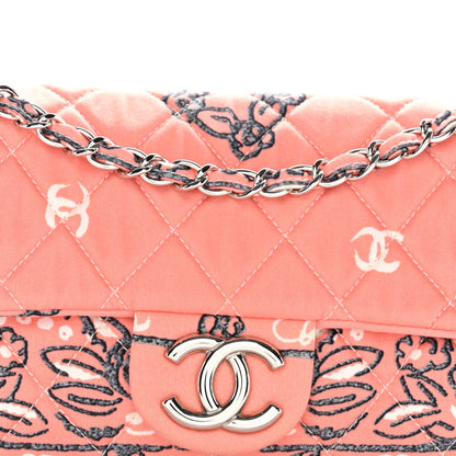 Chanel Cotton Quilted Small Bandana Single Flap Pink 15 of 19