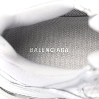 Balenciaga Metallic Fabric Mesh Womens Triple S Sneakers 37 Silver 7 of 10