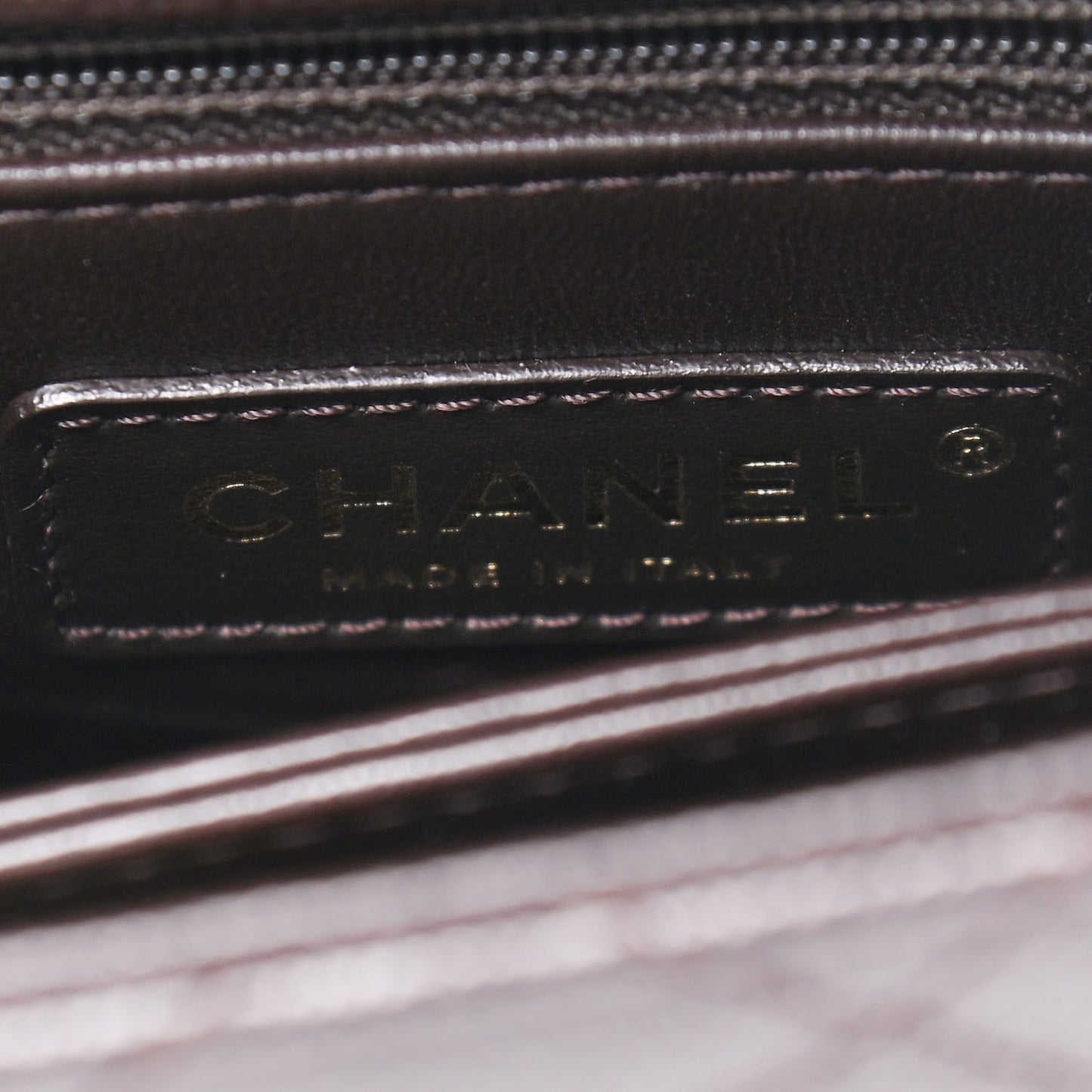 Caviar Quilted Extra Mini Coco Handle Flap Dark Brown