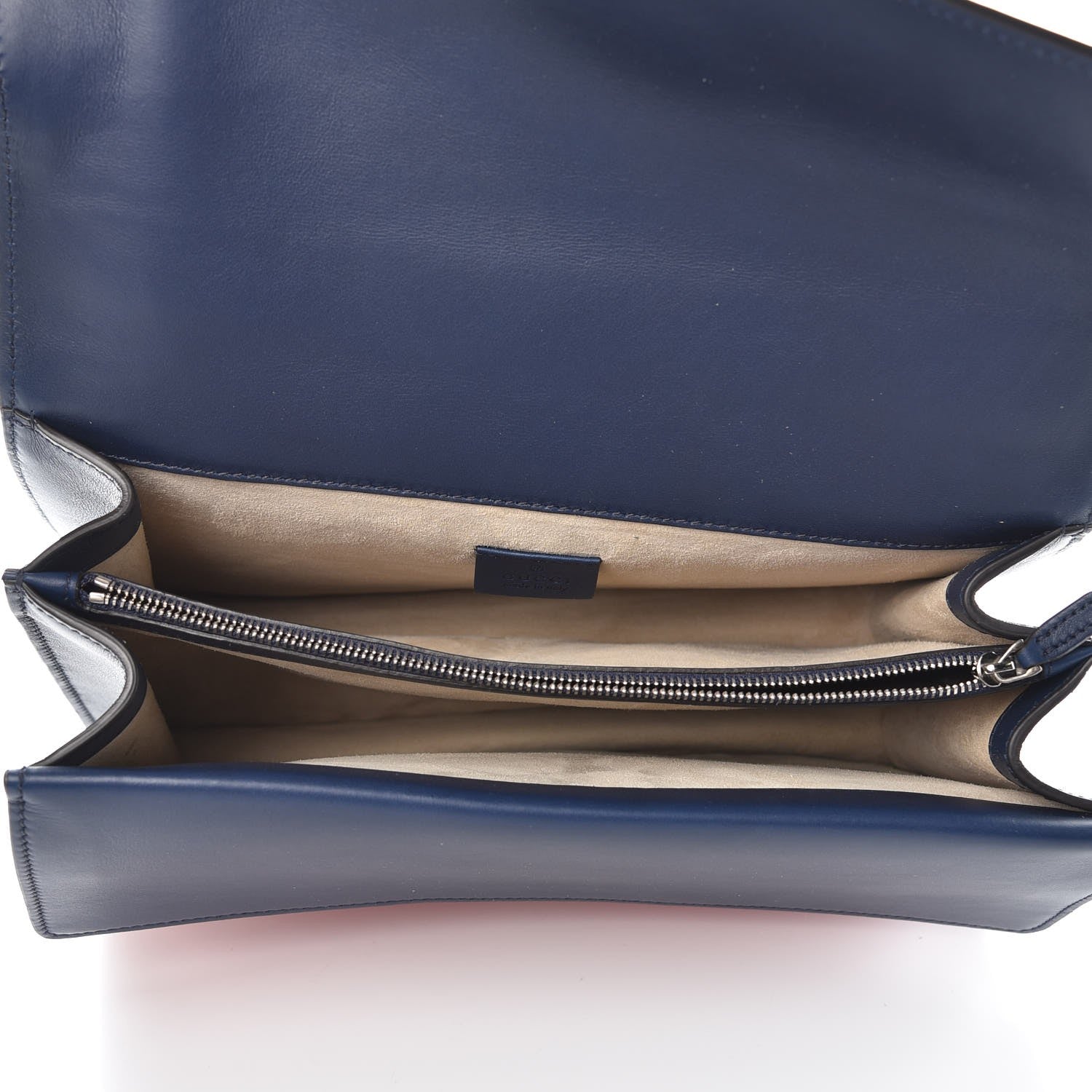 Gucci Calfskin Panther Embroidered Medium Dionysus Shoulder Bag White Blue Hibiscus Red 5 of 10