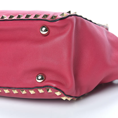 Valentino Garavani Vitello Small Rockstud Tote Cyclamin 9 of 12