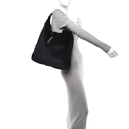 Gucci Velvet Large Jackie 1961 Shoulder Bag Black Black 2 of 10