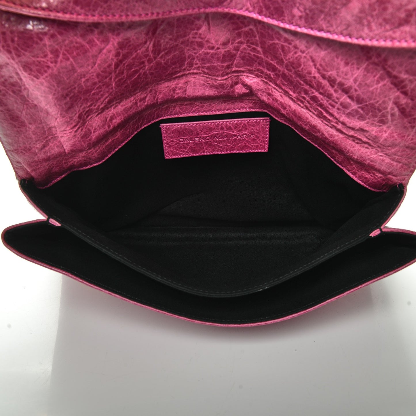 Agneau Giant 21 Gold Hardware Envelope Clutch Magenta