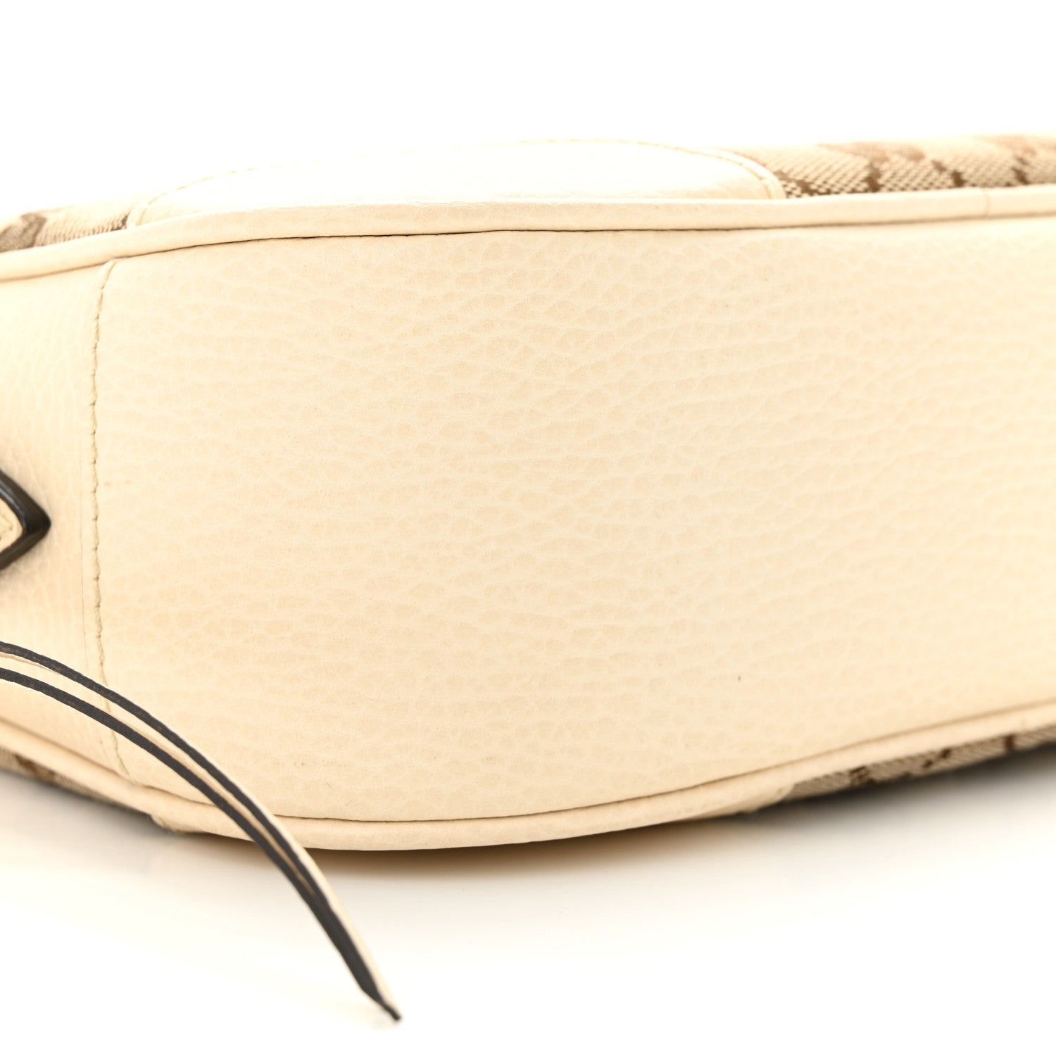 Gucci Monogram Dollar Calfskin Mini Bree Messenger Bag Beige Ebony Avoire 9 of 10