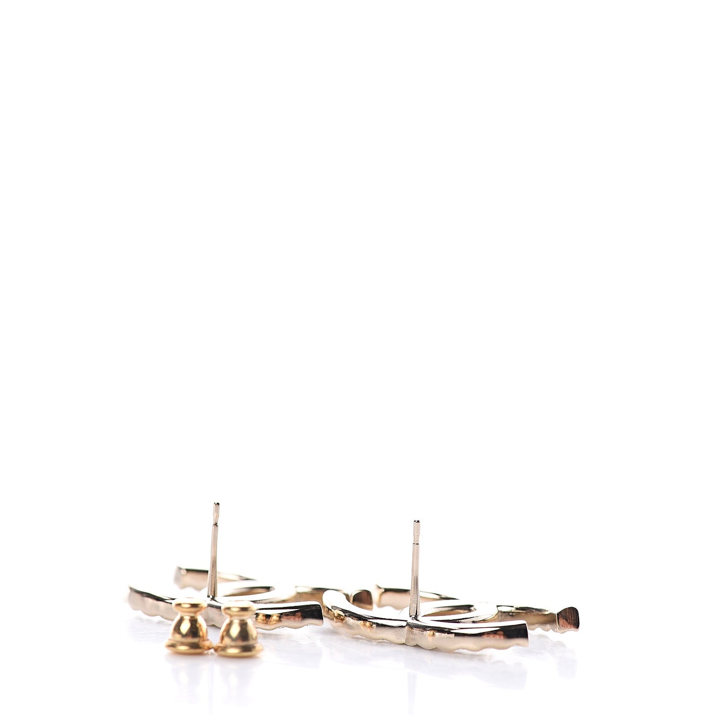 Baguette Crystal High Society CC Earrings Gold