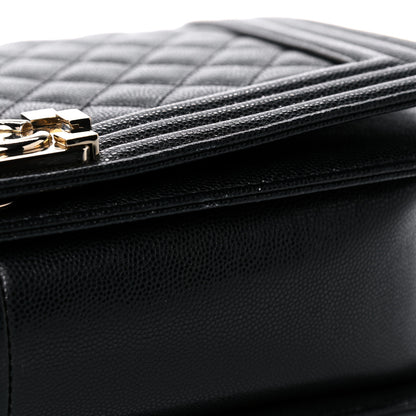 Chanel Caviar Quilted New Medium Boy Flap Black 11 of 13
