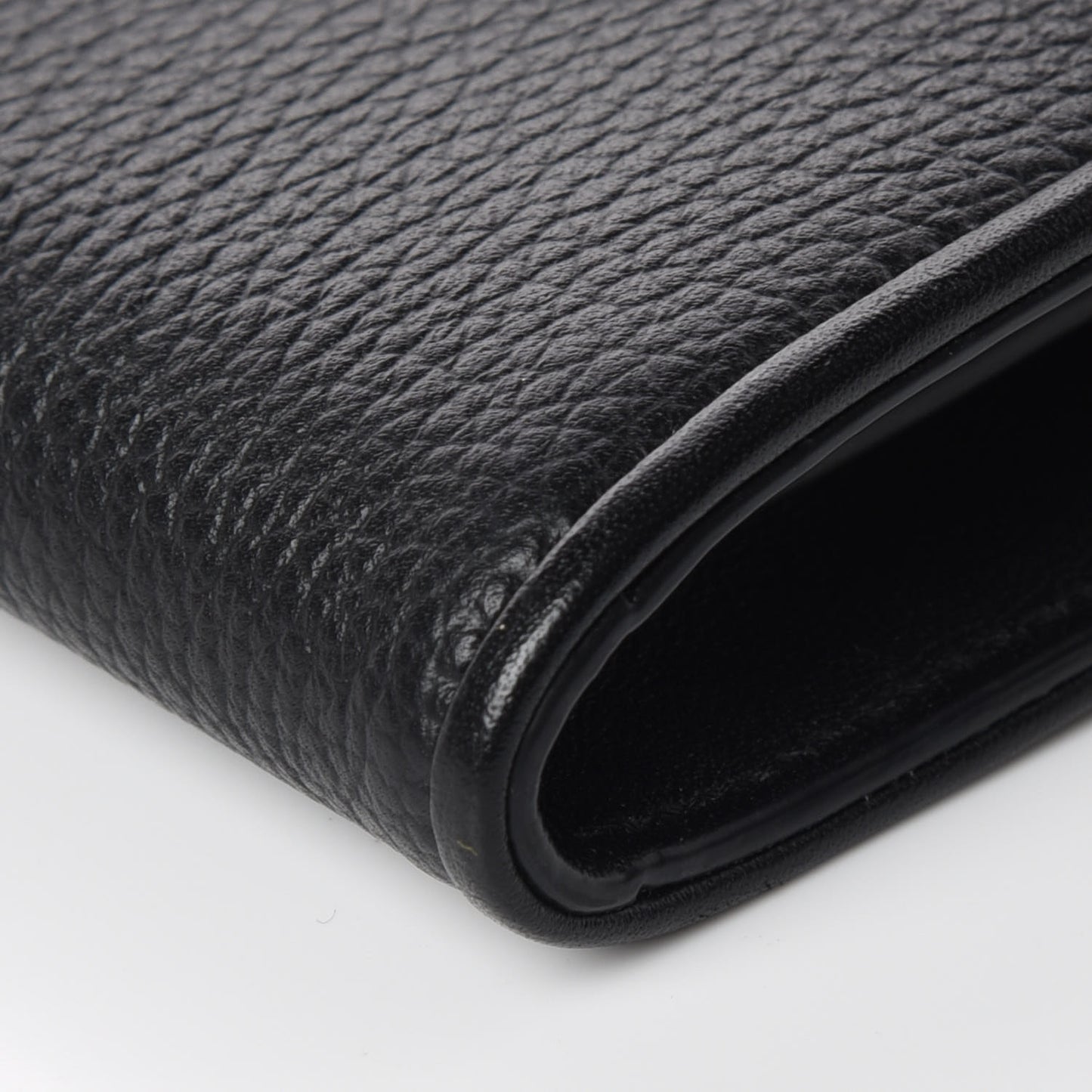 Calfskin Large Patricia Wallet On Chain Black