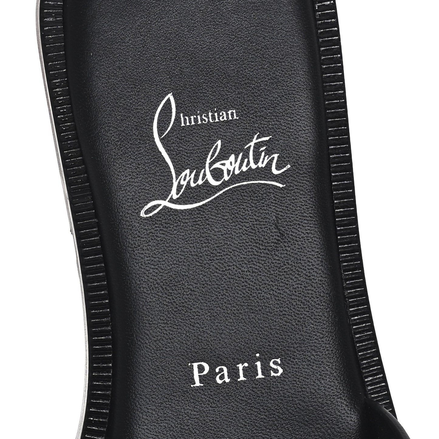 Calfskin Her In Roma Flat Slides 37.5 Black