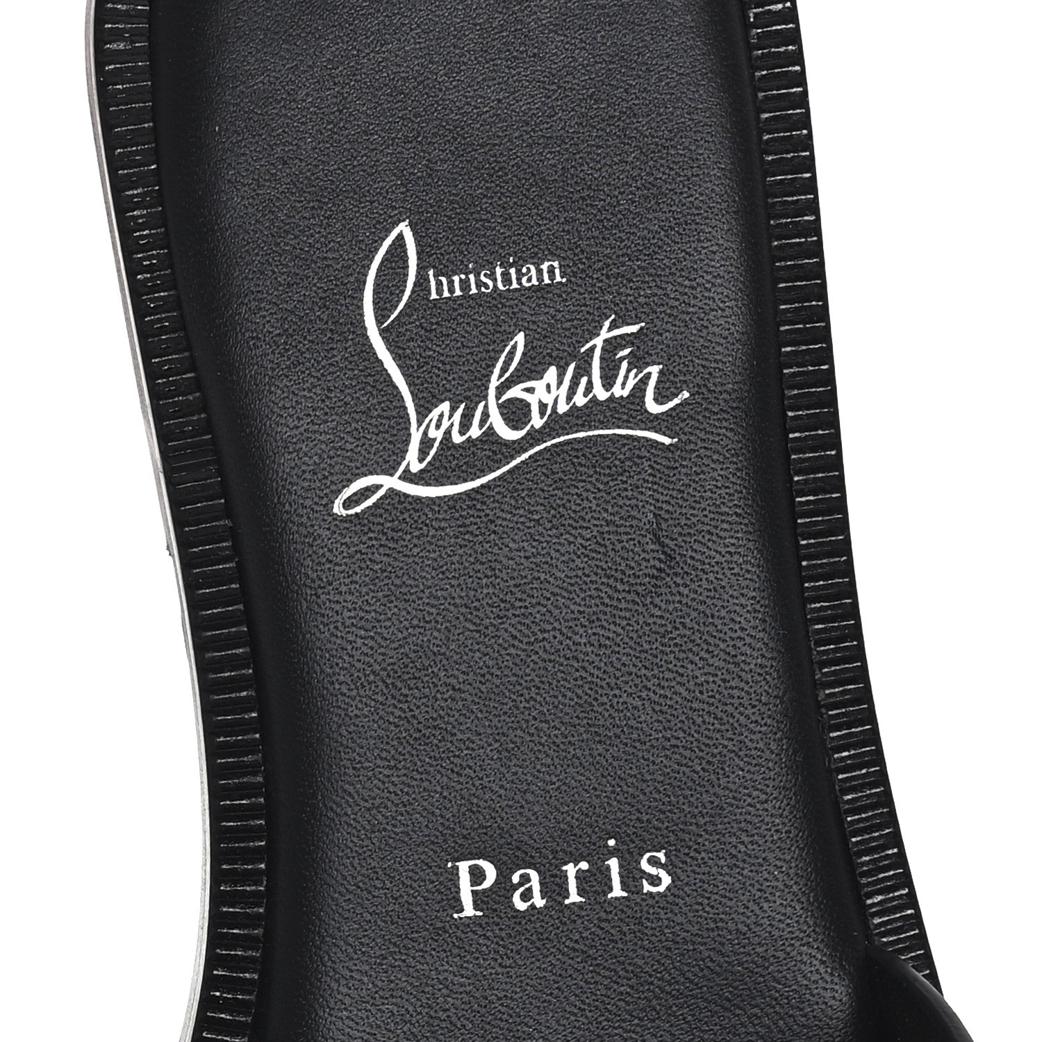 Christian Louboutin Calfskin Her In Roma Flat Slides 37.5 Black 8 of 8