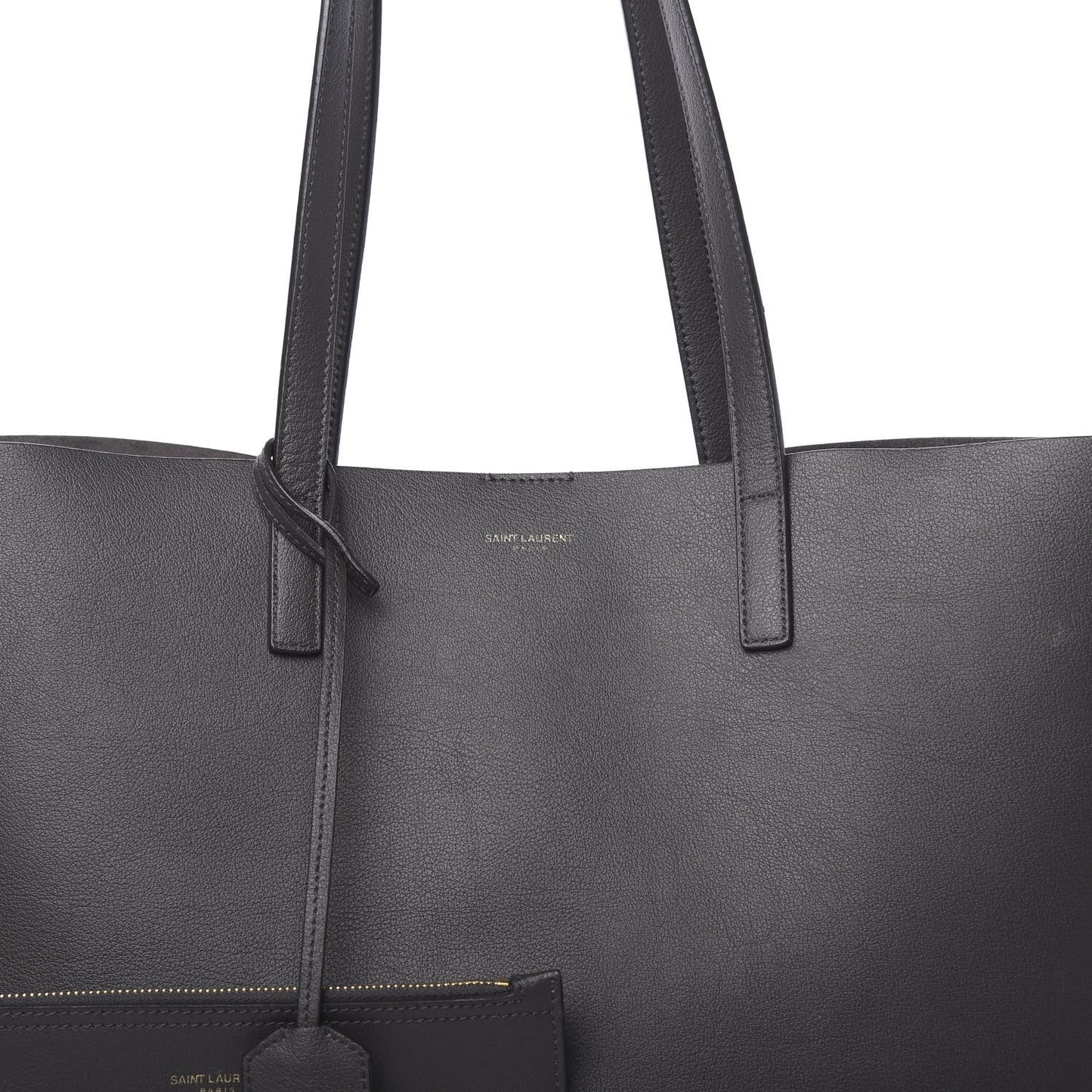 Calfskin Large Shopping Tote Dark Grey