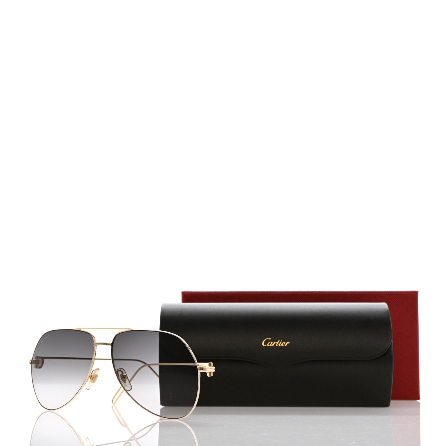 Cartier Aviator Sunglasses 140 Gold 8 of 8
