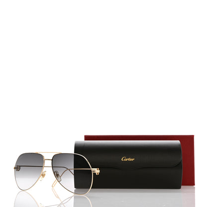 Cartier Aviator Sunglasses 140 Gold 8 of 8