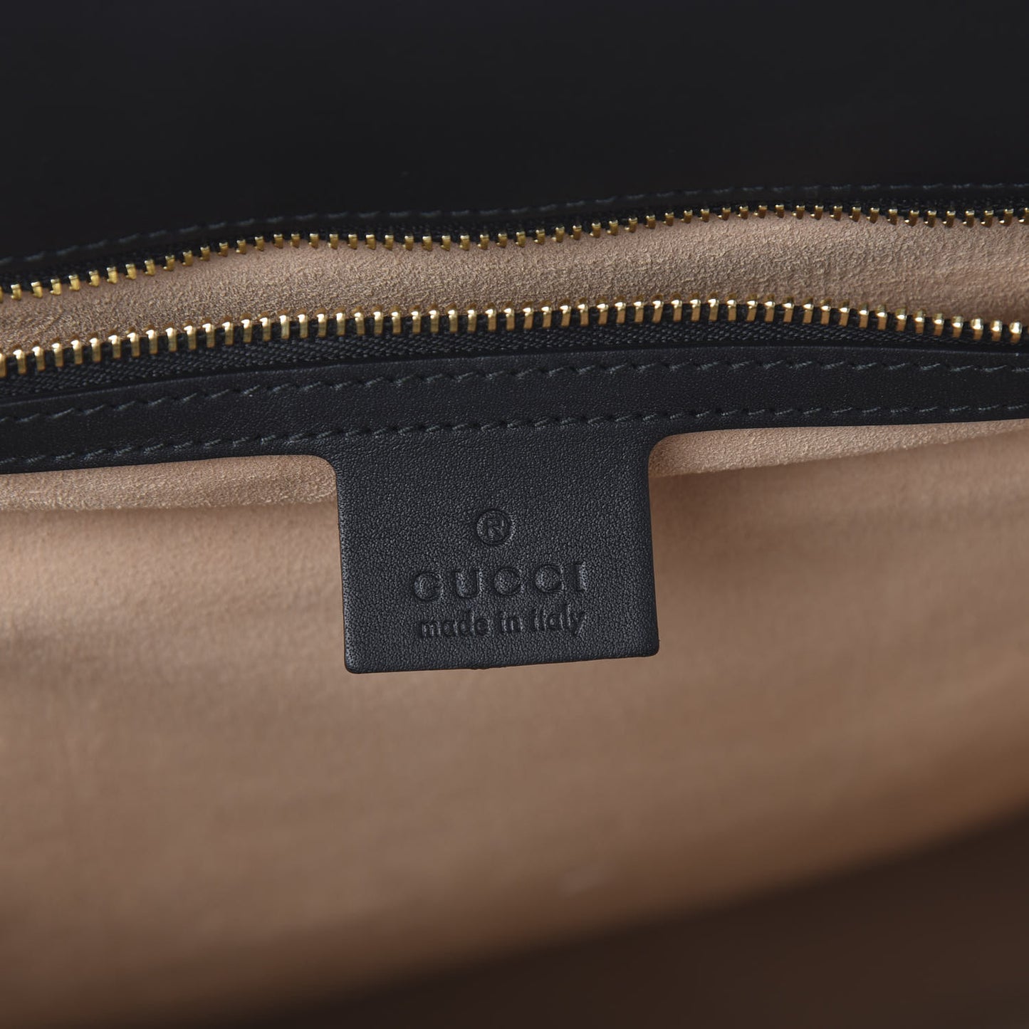 Suede Patent Web Ophidia Vertical Tote Nocciola Black