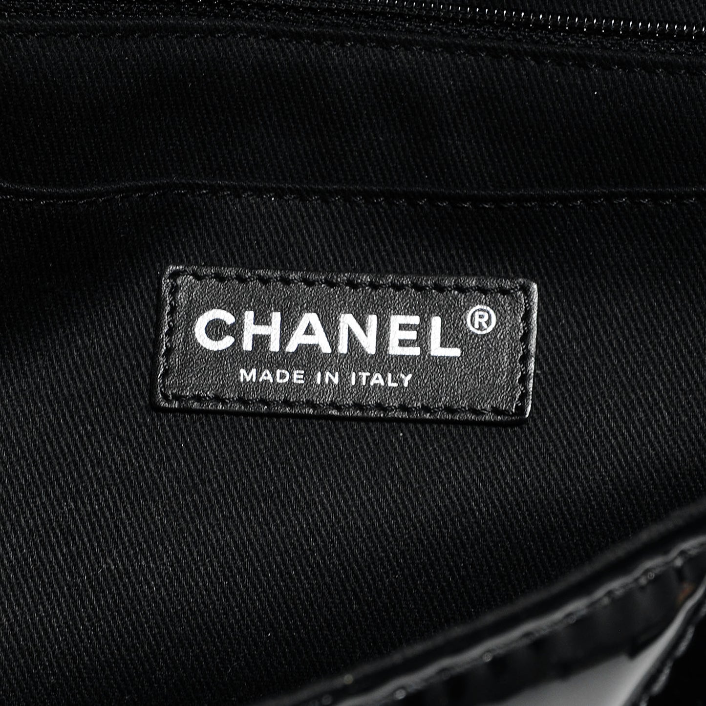 Vinyl Quilted In the Business Flap Bag Black