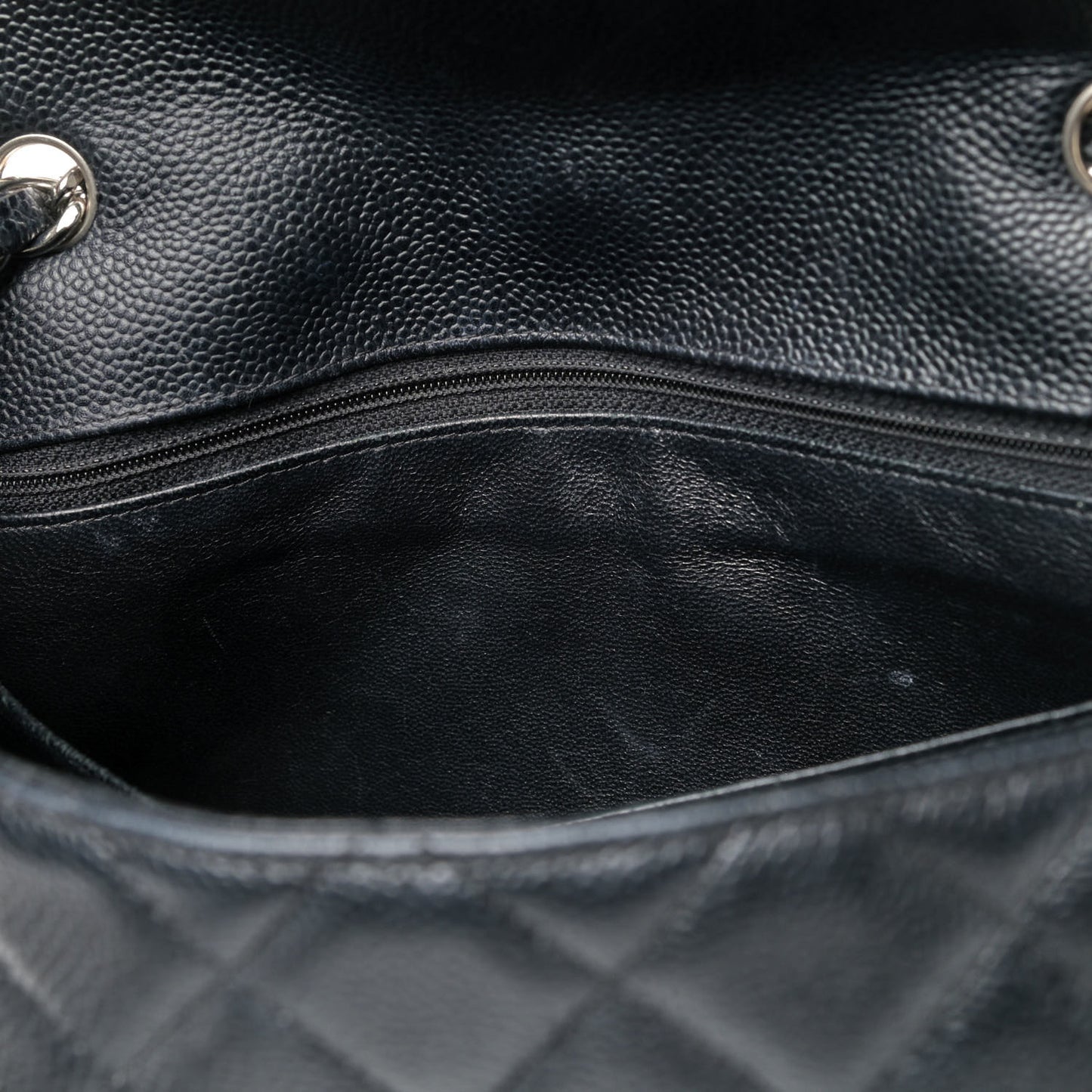 Caviar Quilted Jumbo Single Flap Black