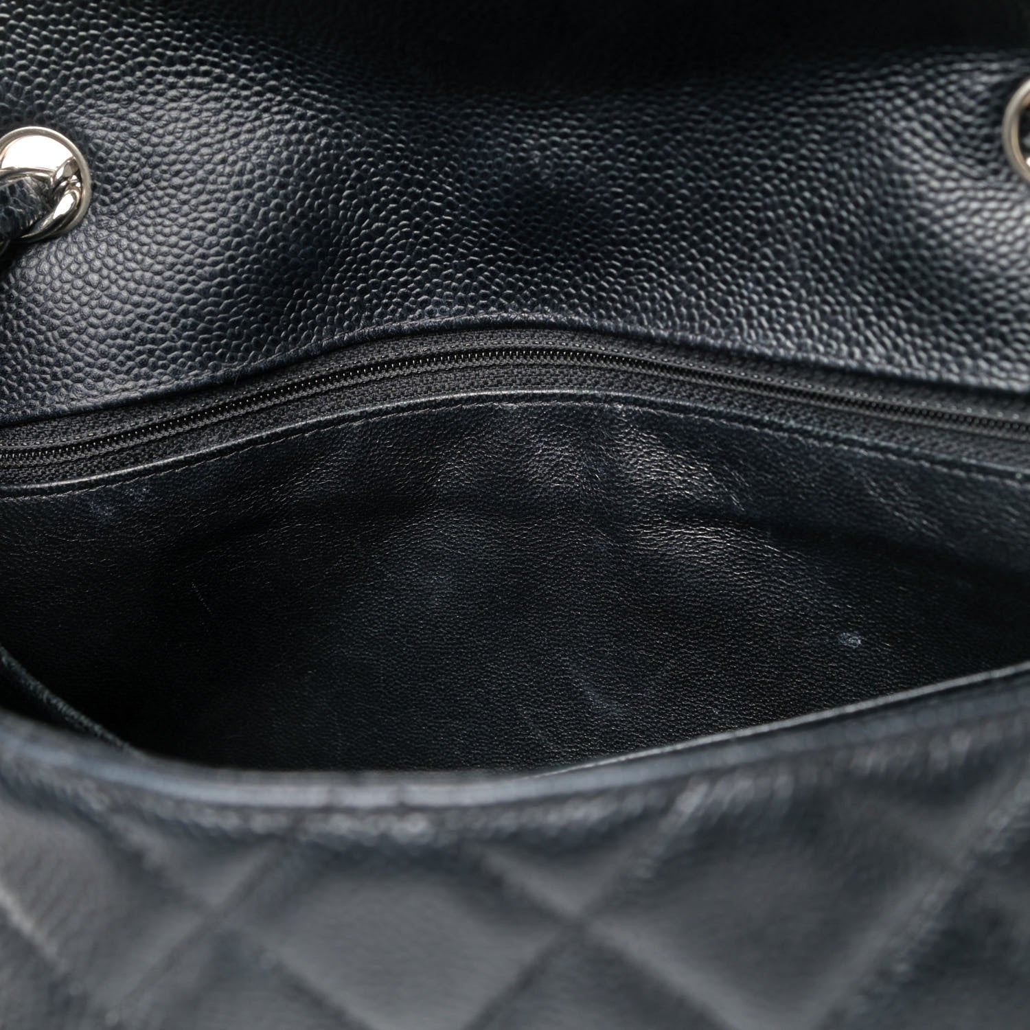 Chanel Caviar Quilted Jumbo Single Flap Black 5 of 6