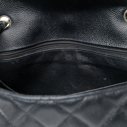 Chanel Caviar Quilted Jumbo Single Flap Black 5 of 6