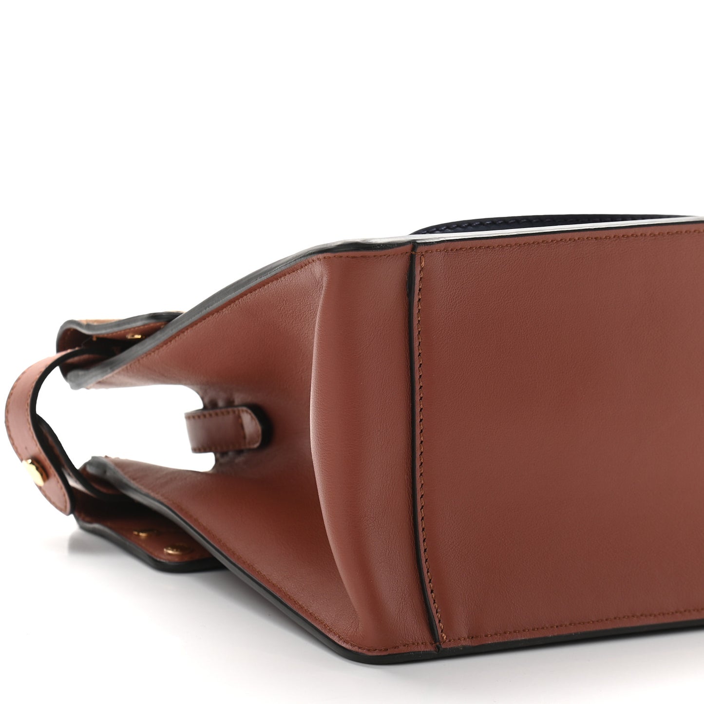 Vitello Grace Suede Flip Tote Rust Marrone