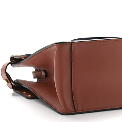 Fendi Vitello Grace Suede Flip Tote Rust Marrone 7 of 8