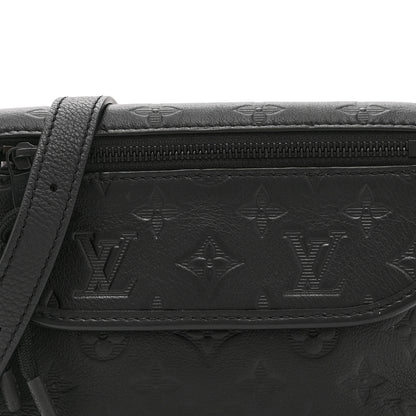 Louis Vuitton Calfskin Monogram Shadow Pulse Wearable Wallet Black 7 of 9
