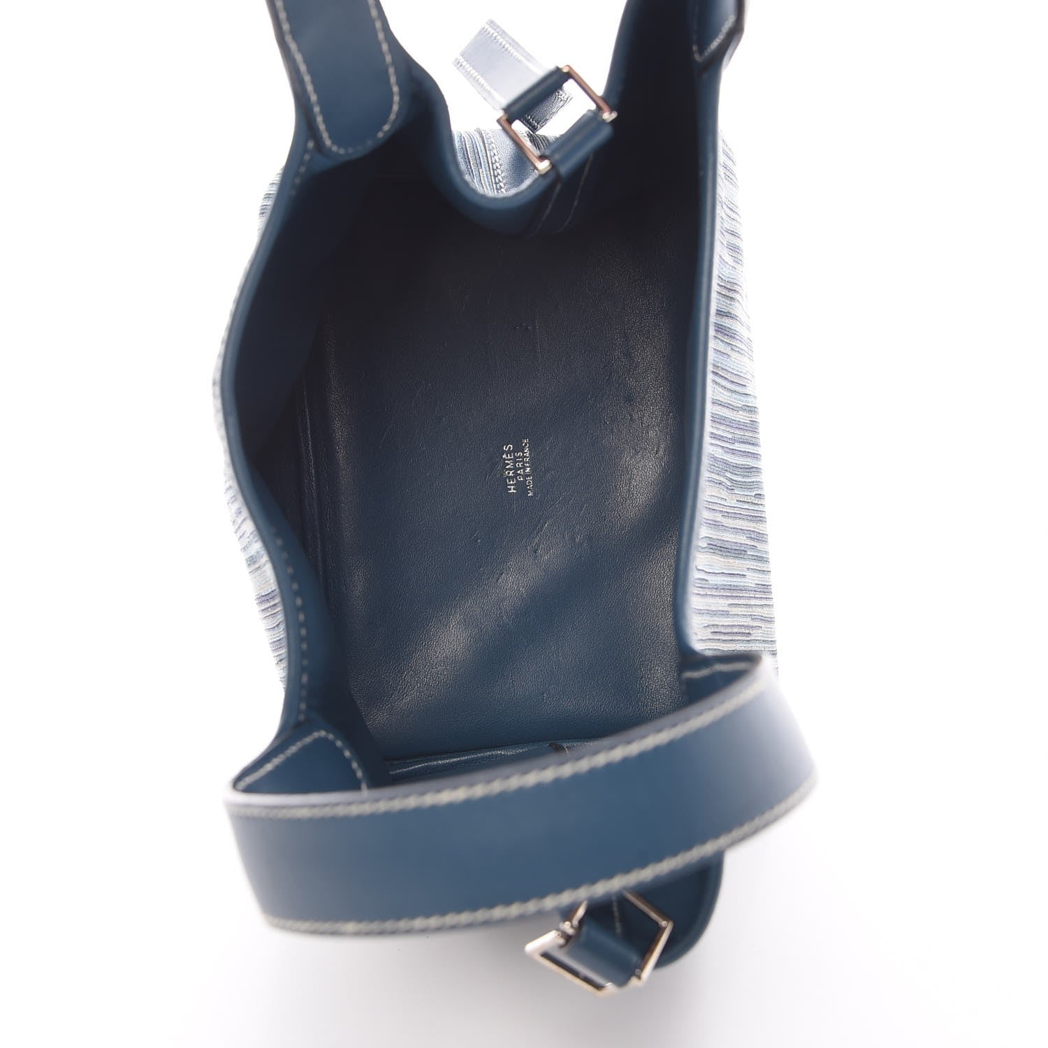 Hermes Box Vibrato Picotin PM Bleu Thalassa 5 of 12
