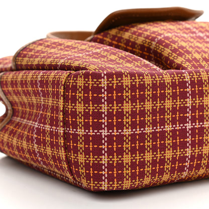 Gucci Canvas Plaid Childrens Tote Red 8 of 9