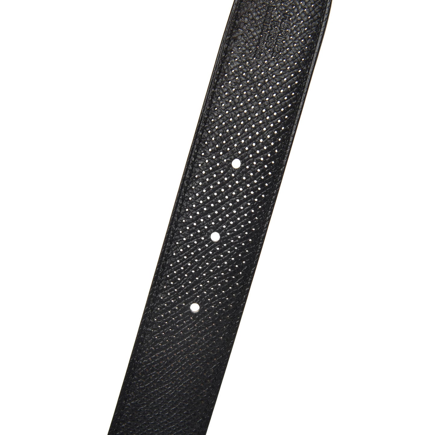 Epsom Perforated 32mm Belt Strap 80 Black Gold
