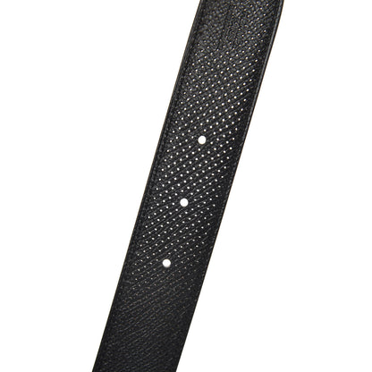 Hermes Epsom Perforated 32mm Belt Strap 80 Black Gold 3 of 4